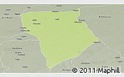 Physical Panoramic Map of Bade, semi-desaturated