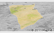 Satellite Panoramic Map of Bade, desaturated