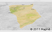Satellite Panoramic Map of Bade, lighten, desaturated