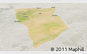 Satellite Panoramic Map of Bade, lighten, semi-desaturated