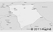 Silver Style Panoramic Map of Bade