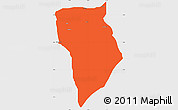 Political Simple Map of Bade, single color outside
