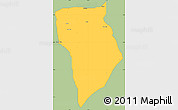 Savanna Style Simple Map of Bade, single color outside