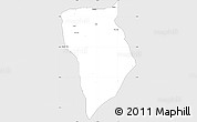 Silver Style Simple Map of Bade, single color outside