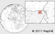 Blank Location Map of Geidam