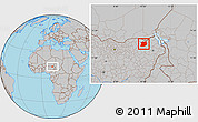 Gray Location Map of Geidam
