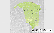 Physical Map of Yobe, lighten, desaturated
