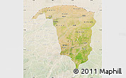 Satellite Map of Yobe, lighten