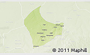 Physical 3D Map of Nangere, lighten
