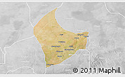 Satellite 3D Map of Nangere, lighten, desaturated