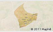 Satellite 3D Map of Nangere, lighten