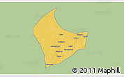 Savanna Style 3D Map of Nangere, single color outside