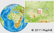 Physical Location Map of Nangere, highlighted parent region