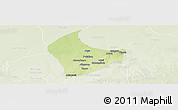 Physical Panoramic Map of Nangere, lighten