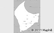 Gray Simple Map of Nangere