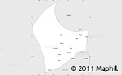 Silver Style Simple Map of Nangere