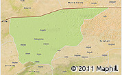 Physical 3D Map of Nguru, satellite outside