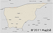 Shaded Relief 3D Map of Nguru, desaturated
