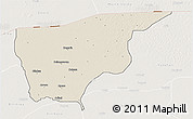 Shaded Relief 3D Map of Nguru, lighten