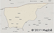 Shaded Relief 3D Map of Nguru, semi-desaturated
