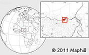 Blank Location Map of Nguru