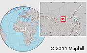 Gray Location Map of Nguru