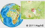 Physical Location Map of Nguru, highlighted parent region
