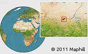 Satellite Location Map of Nguru