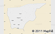 Classic Style Map of Nguru, single color outside