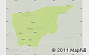 Physical Map of Nguru, lighten, semi-desaturated
