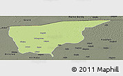 Physical Panoramic Map of Nguru, darken, semi-desaturated