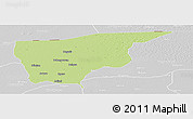 Physical Panoramic Map of Nguru, lighten, desaturated