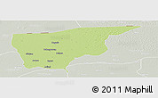 Physical Panoramic Map of Nguru, lighten, semi-desaturated