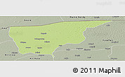 Physical Panoramic Map of Nguru, semi-desaturated