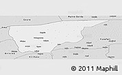 Silver Style Panoramic Map of Nguru