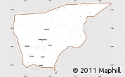 Classic Style Simple Map of Nguru, cropped outside