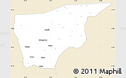 Classic Style Simple Map of Nguru, single color outside