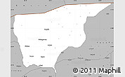 Gray Simple Map of Nguru