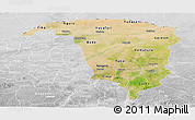 Satellite Panoramic Map of Yobe, lighten, desaturated