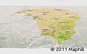 Satellite Panoramic Map of Yobe, lighten, semi-desaturated