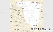 Classic Style Simple Map of Yobe