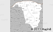 Gray Simple Map of Yobe