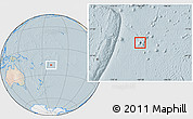 Satellite Location Map of Niue, lighten