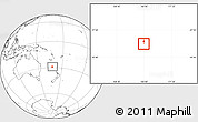 Flag Location Map of Norfolk Island, blank outside