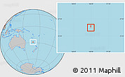 Gray Location Map of Norfolk Island