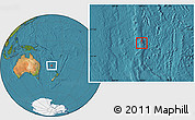 Satellite Location Map of Norfolk Island