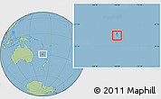 Savanna Style Location Map of Norfolk Island