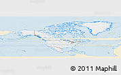 Classic Style Panoramic Map of North America, single color outside