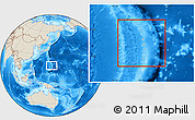 Shaded Relief Location Map of Northern Islands