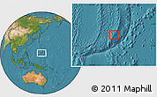 Satellite Location Map of Rota, highlighted country